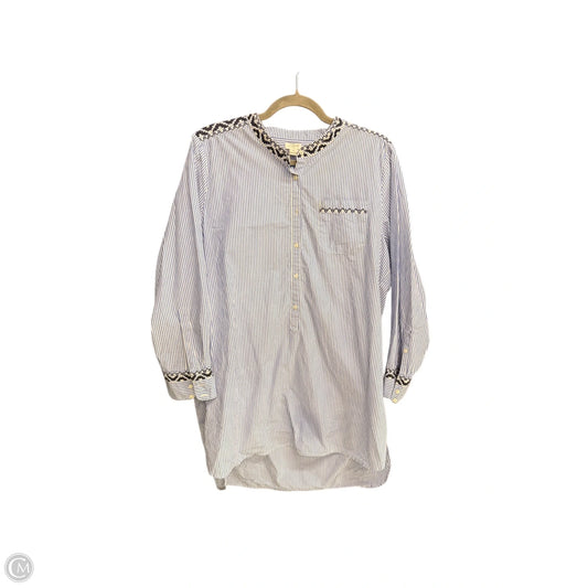 Tunic 3/4 Sleeve By J. Crew In Striped Pattern, Size: Xl