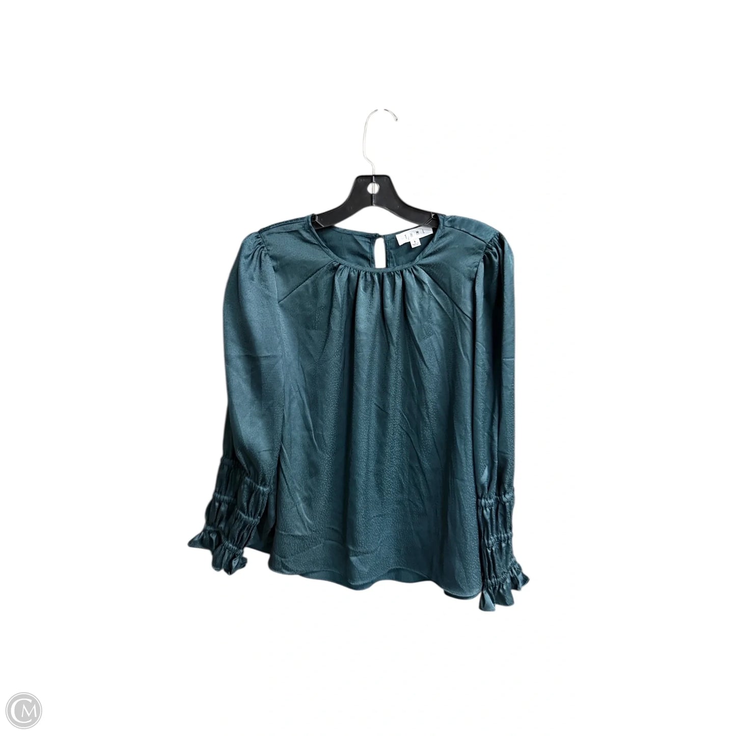 Top Long Sleeve By Thml In Green, Size: S