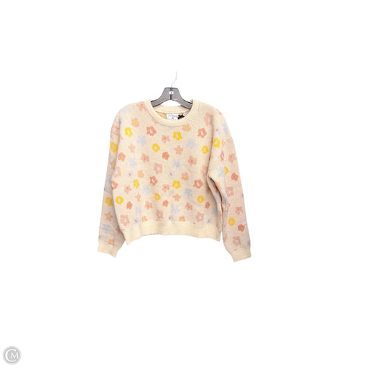 Sweater By Clothes Mentor In Floral Print, Size: M