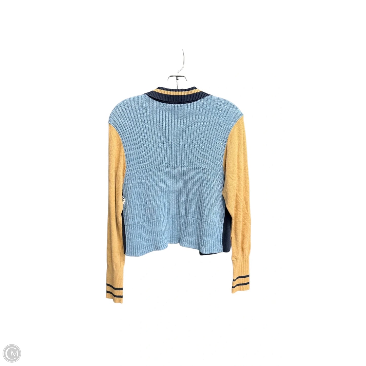 Cardigan By Cabi In Blue & Tan, Size: L