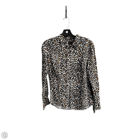 Top Long Sleeve By J. Crew In Leopard Print, Size: S