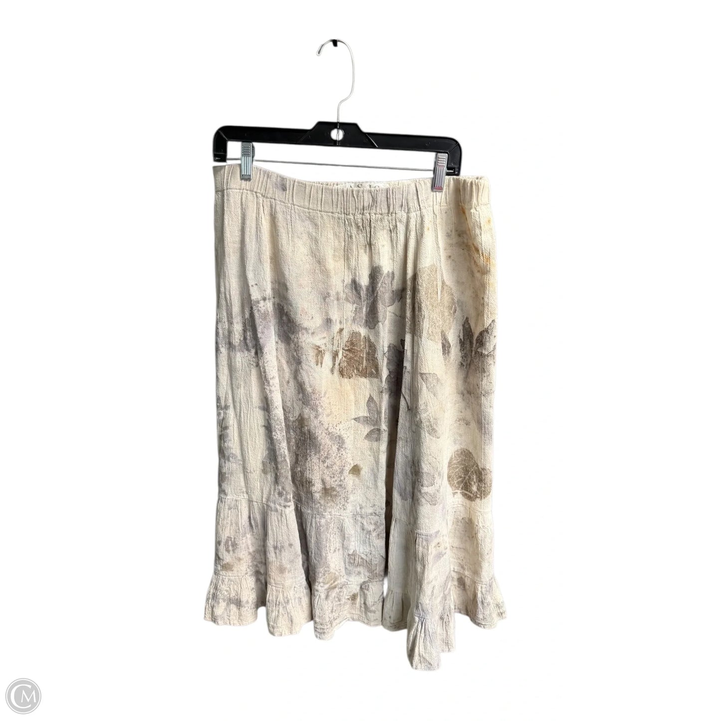 Skirt Midi By Clothes Mentor In Tan, Size: M