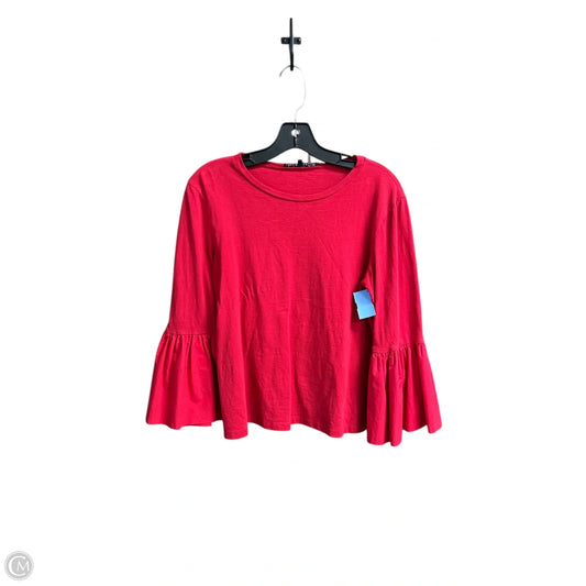 Top Long Sleeve By English Factory In Red, Size: S