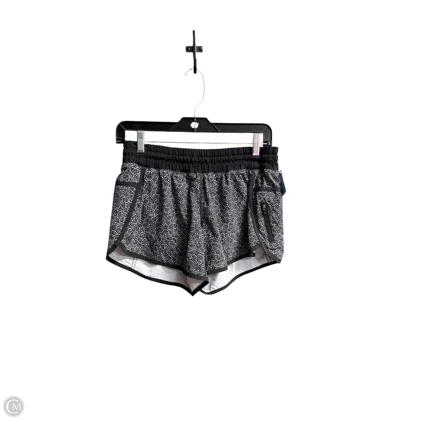 Athletic Shorts By Lululemon In Black & White, Size: S