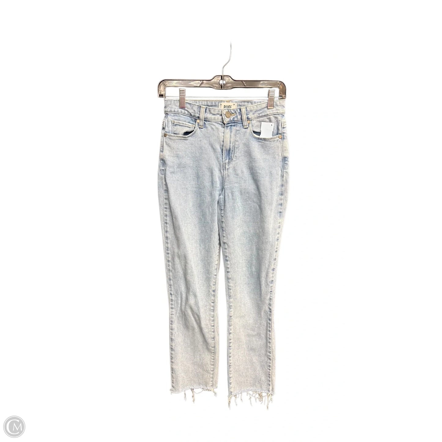 Jeans Straight By Paige In Blue Denim, Size: 2