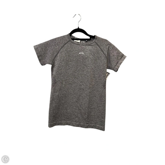Athletic Top Short Sleeve By Clothes Mentor In Grey, Size: M