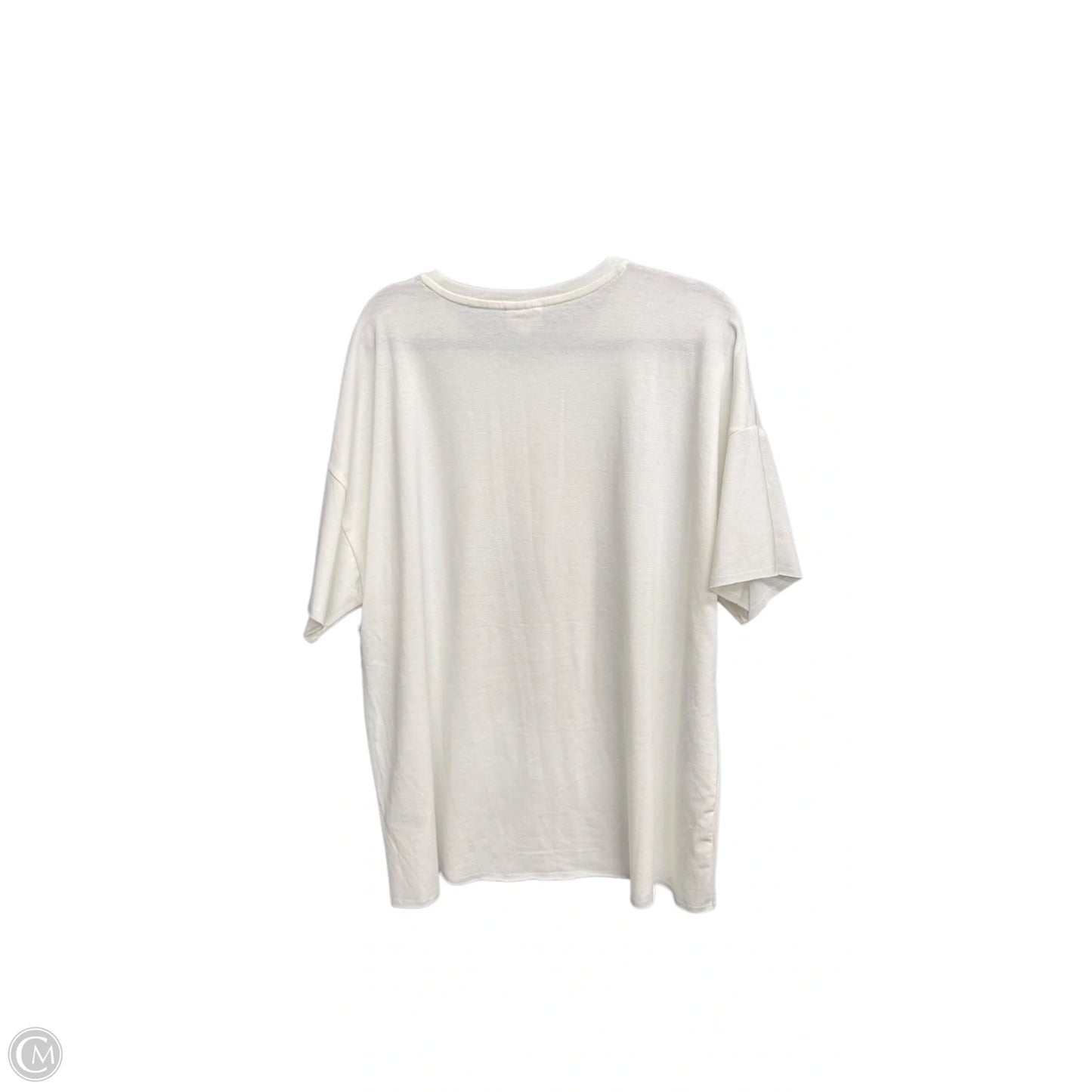 Top Short Sleeve By Lularoe In White, Size: M