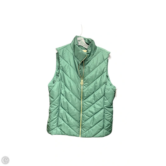 Vest Puffer & Quilted By Michael By Michael Kors In Green, Size: M