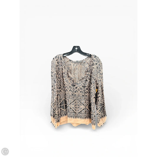 Top 3/4 Sleeve By Clothes Mentor In Black & Pink, Size: S