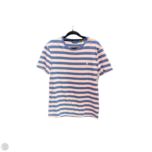 Top Short Sleeve By Polo Ralph Lauren In Striped Pattern, Size: S