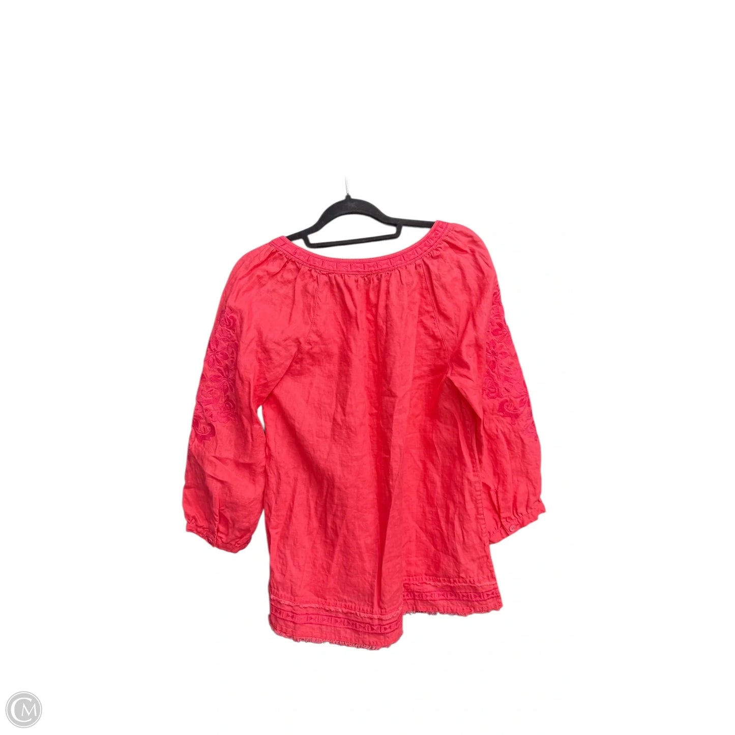 Top 3/4 Sleeve By John Mark In Pink, Size: S