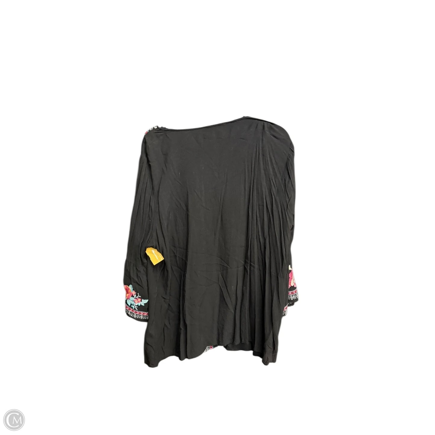 Top Long Sleeve By Savanna Jane In Black, Size: Xl