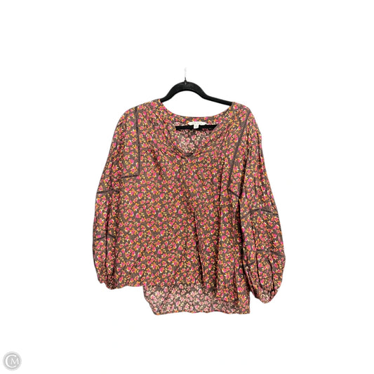 Top 3/4 Sleeve By The Pioneer Woman In Floral Print, Size: Xl