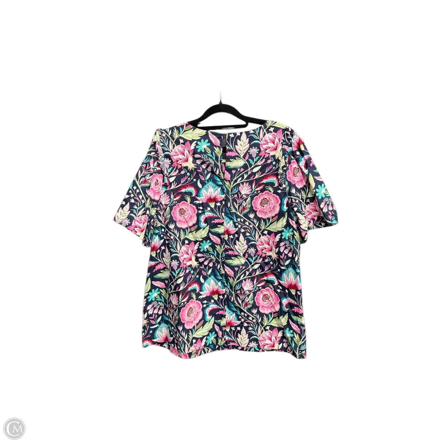 Top Short Sleeve By Crown And Ivy In Floral Print, Size: 1x