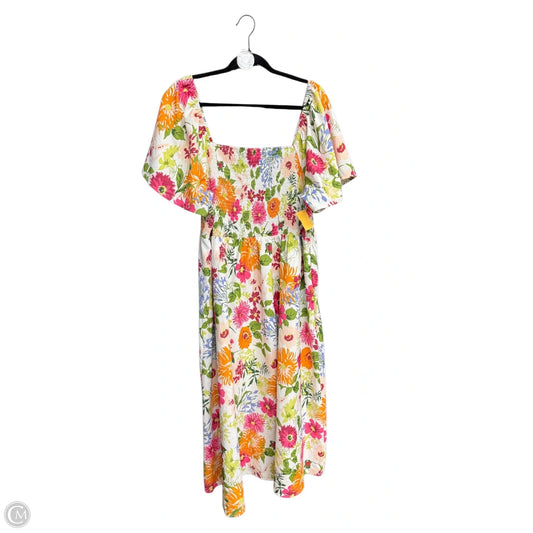 Dress Casual Maxi By Bloomchic In Floral Print, Size: 2x