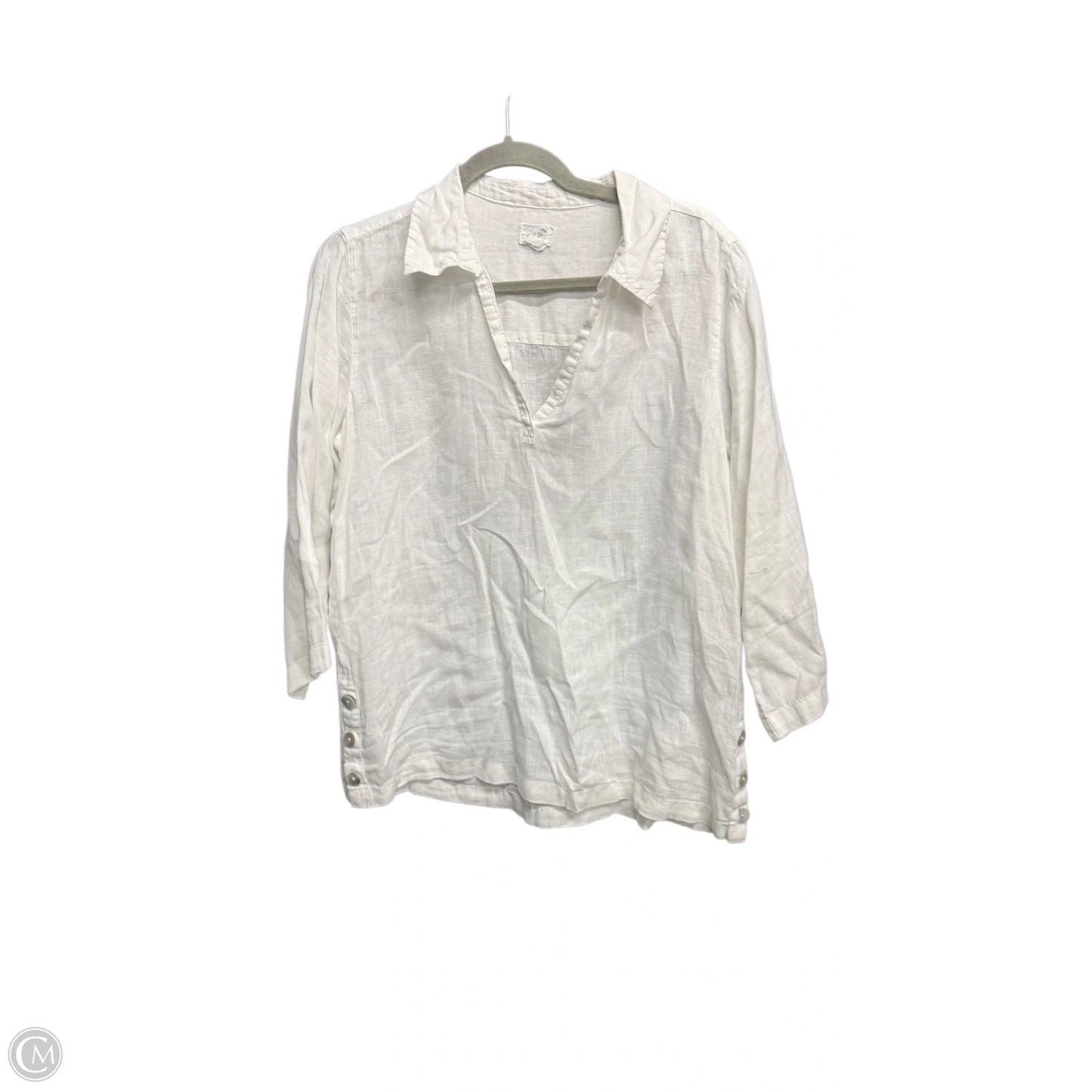 Pants Linen By Loft In White, Size: M