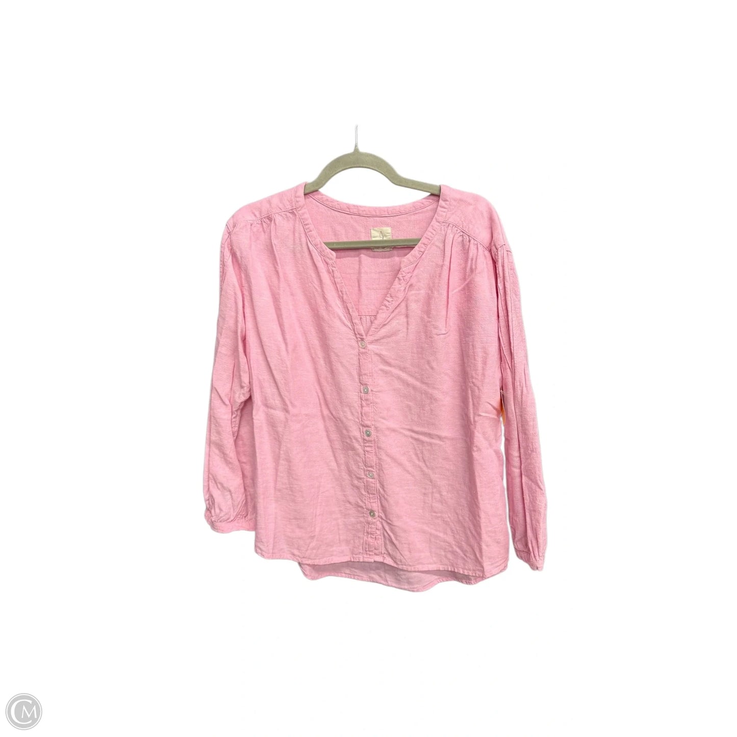 Top Long Sleeve By Joie In Pink, Size: L