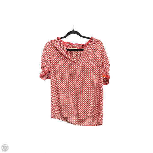 Top Short Sleeve By Max Studio In Red, Size: M