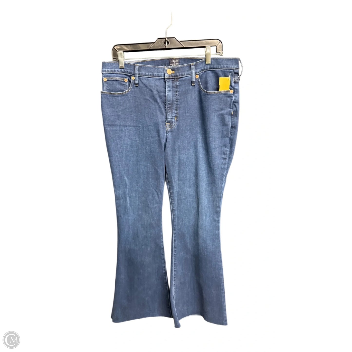 Jeans Flared By J. Crew In Blue Denim, Size: 8