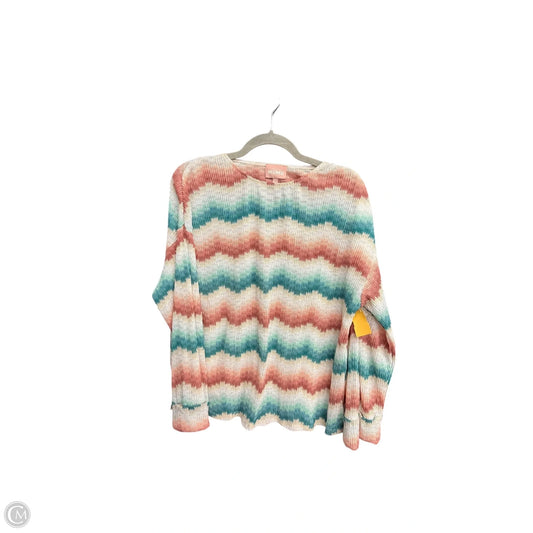 Top Long Sleeve By Mumu In Chevron Pattern, Size: S