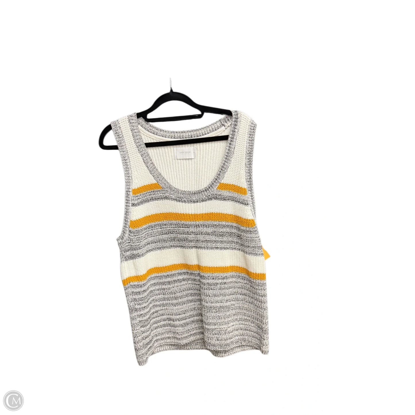 Top Sleeveless By Lucky Brand In Striped Pattern, Size: Xl