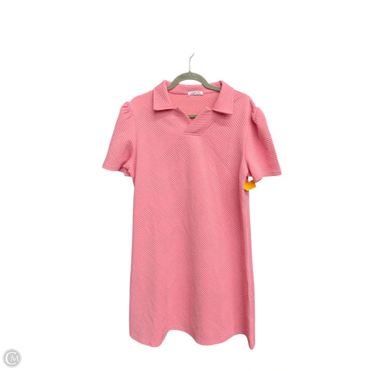 Dress Casual Midi By Clothes Mentor In Pink, Size: M