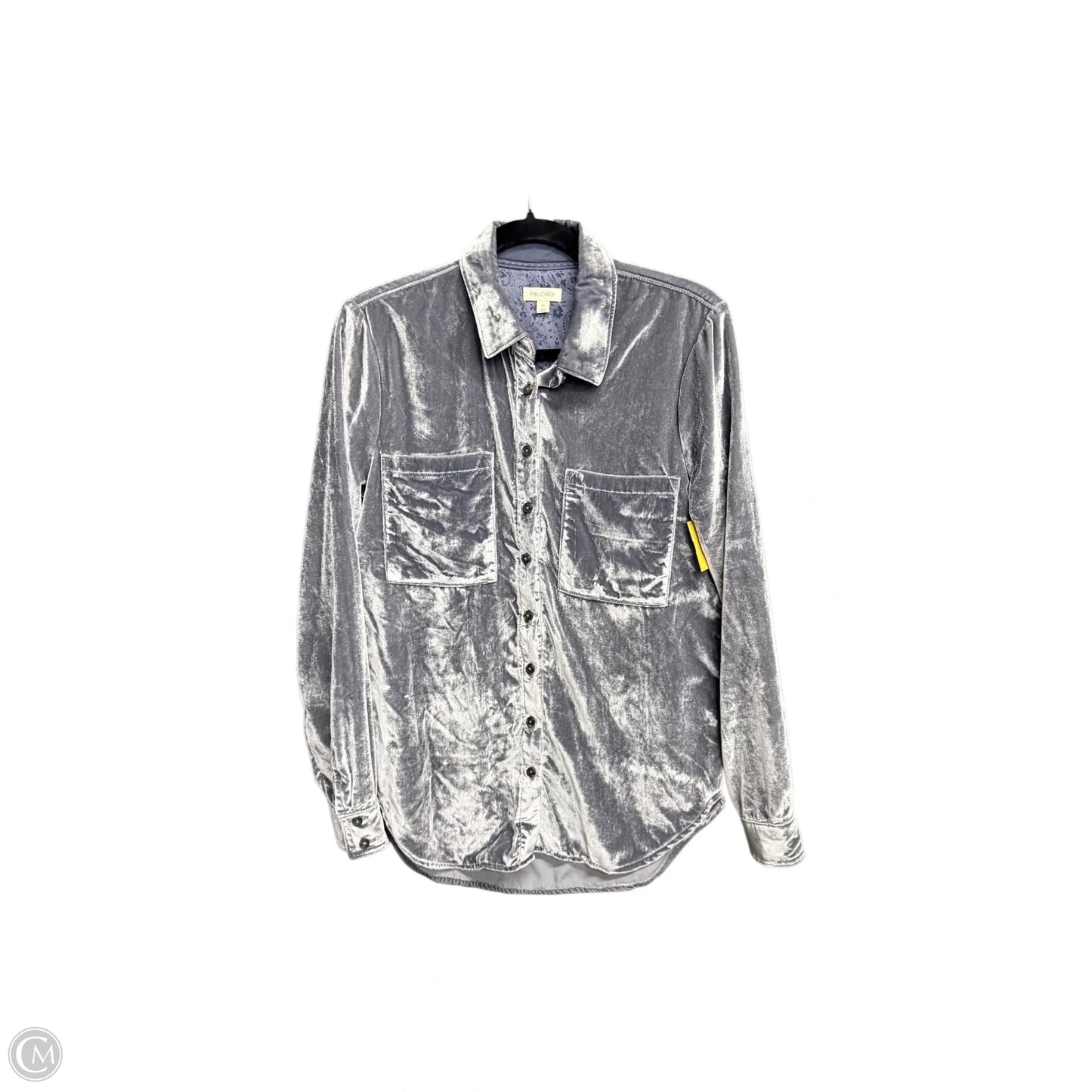 Top Long Sleeve By Pilcro In Grey, Size: Xs