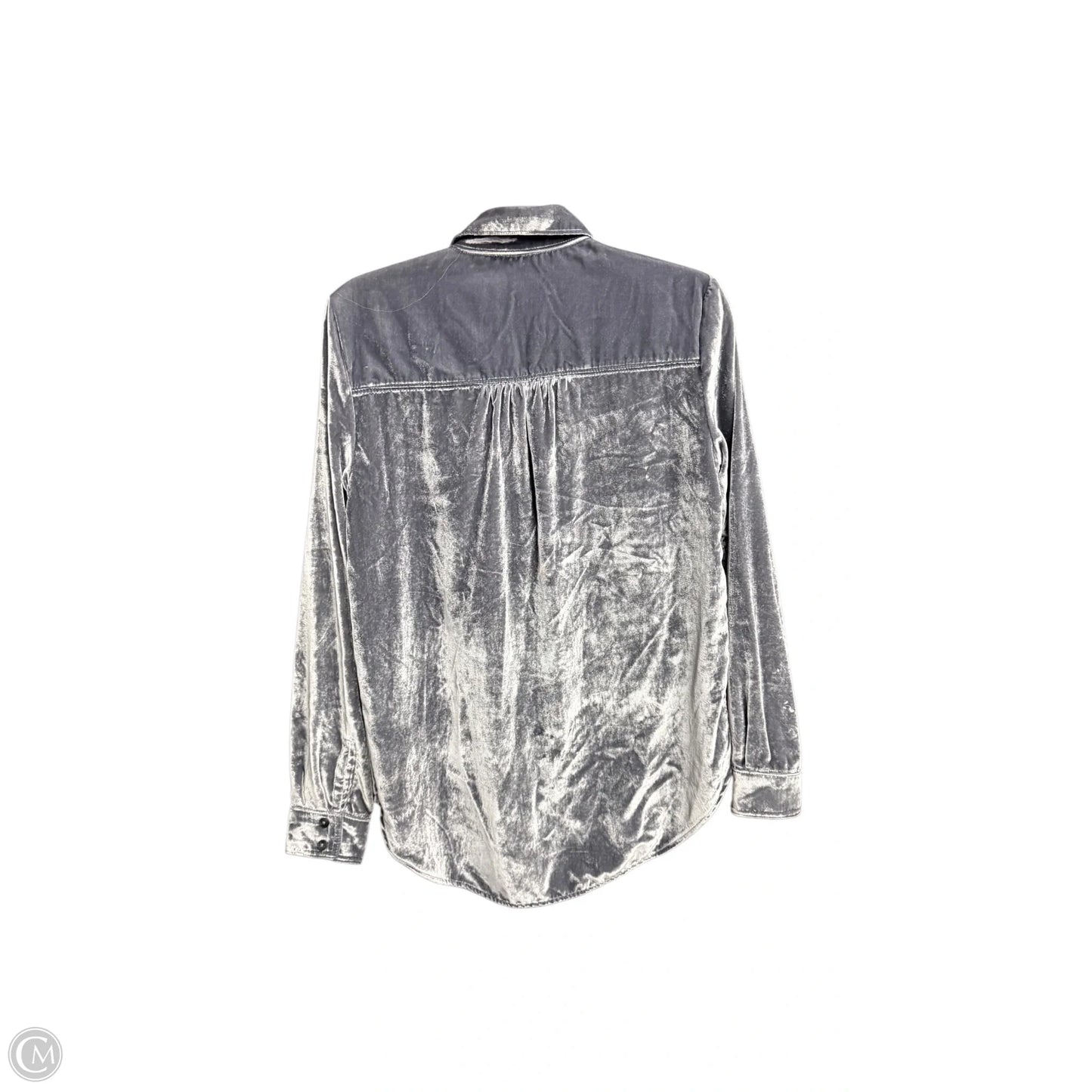 Top Long Sleeve By Pilcro In Grey, Size: Xs