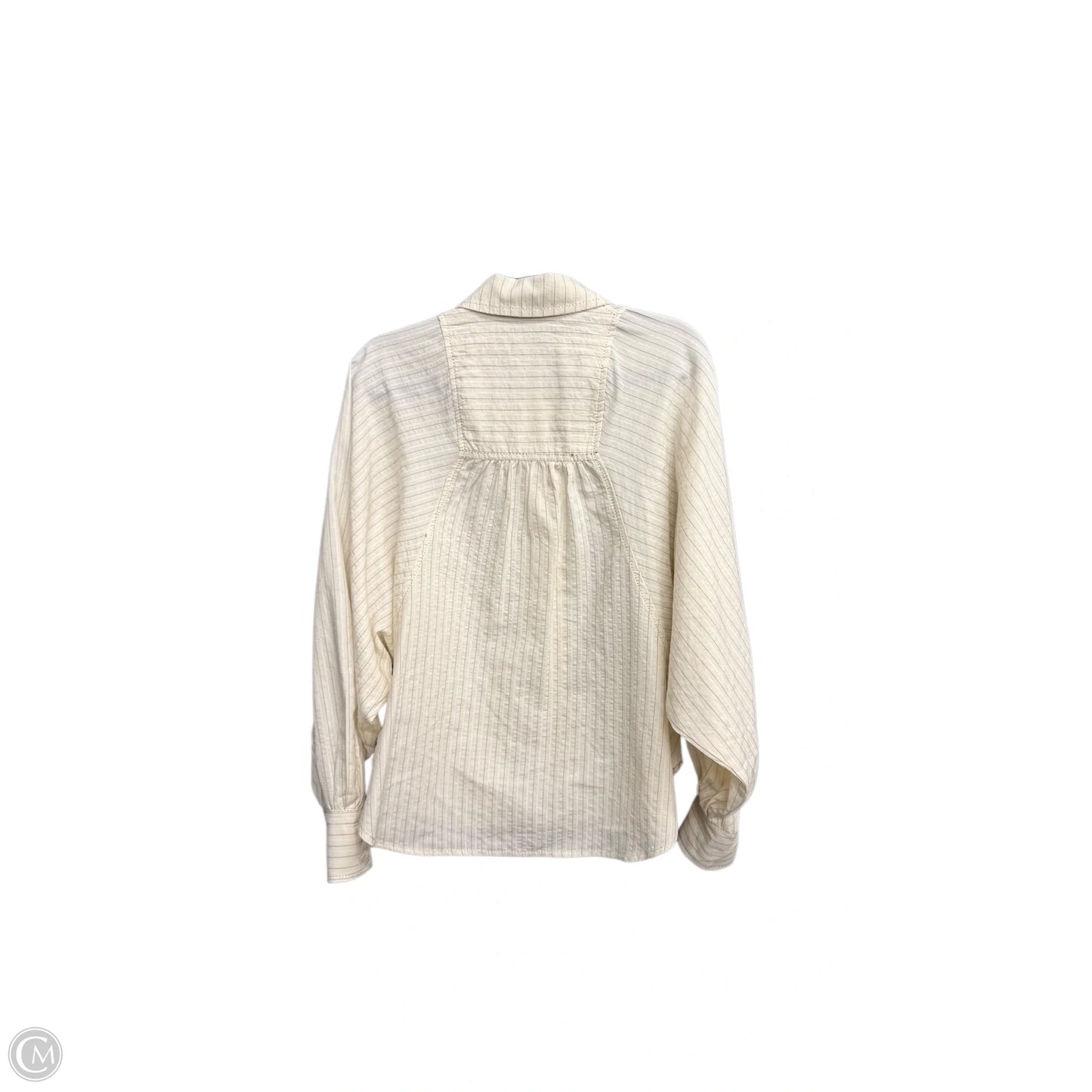 Top Long Sleeve By Max Studio In Cream, Size: Xs