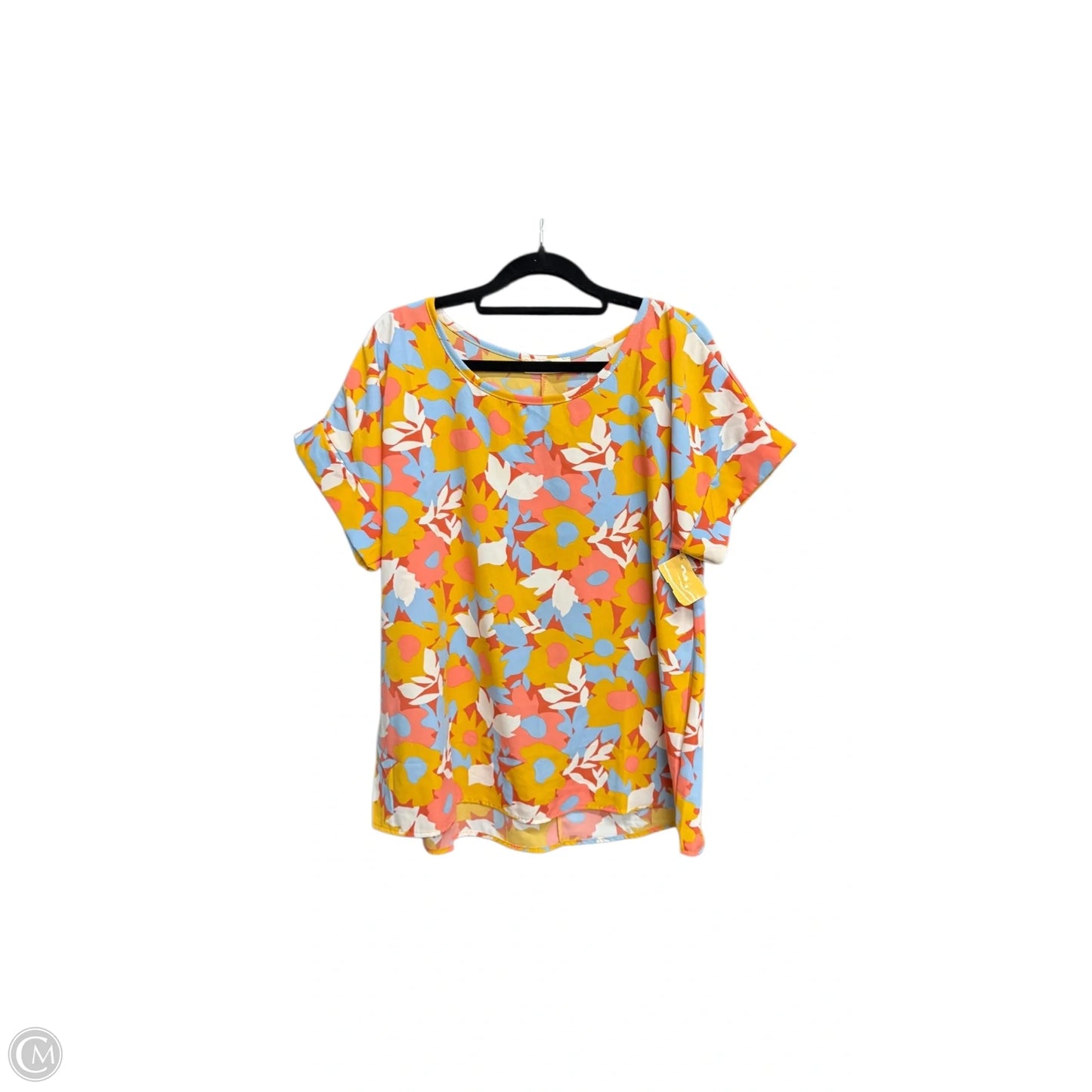 Top Short Sleeve By Entro In Floral Print, Size: M