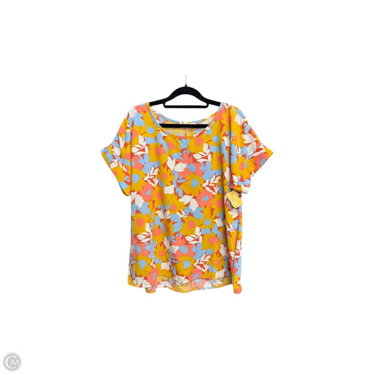 Top Short Sleeve By Entro In Floral Print, Size: M