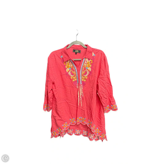 Top 3/4 Sleeve By Lucky & Blessed In Multi-colored, Size: S