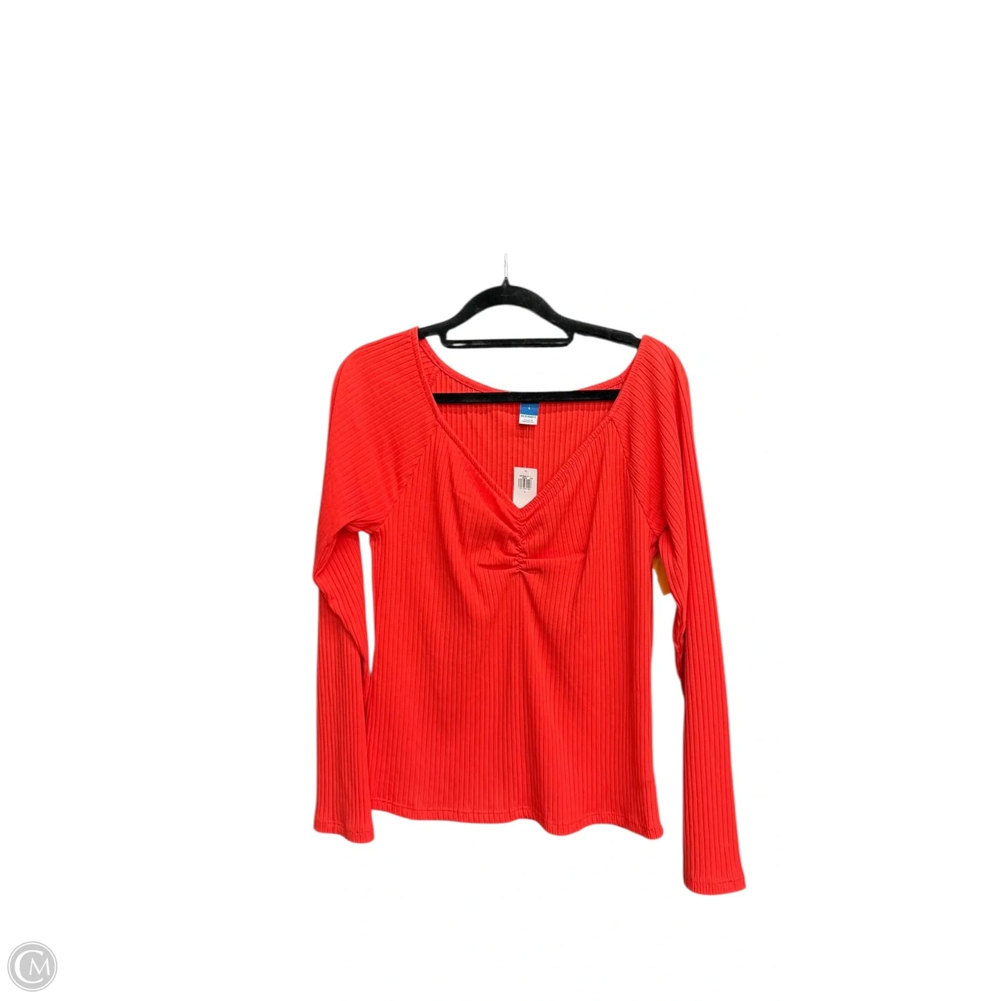 Top Long Sleeve By Old Navy In Red, Size: L