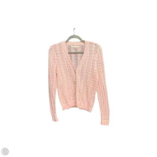 Cardigan By Loft In Pink, Size: Xs