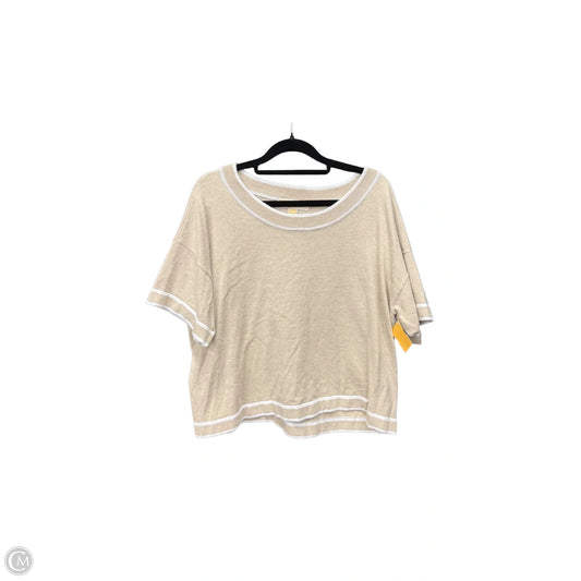 Top Short Sleeve By Michael By Michael Kors In Beige, Size: L