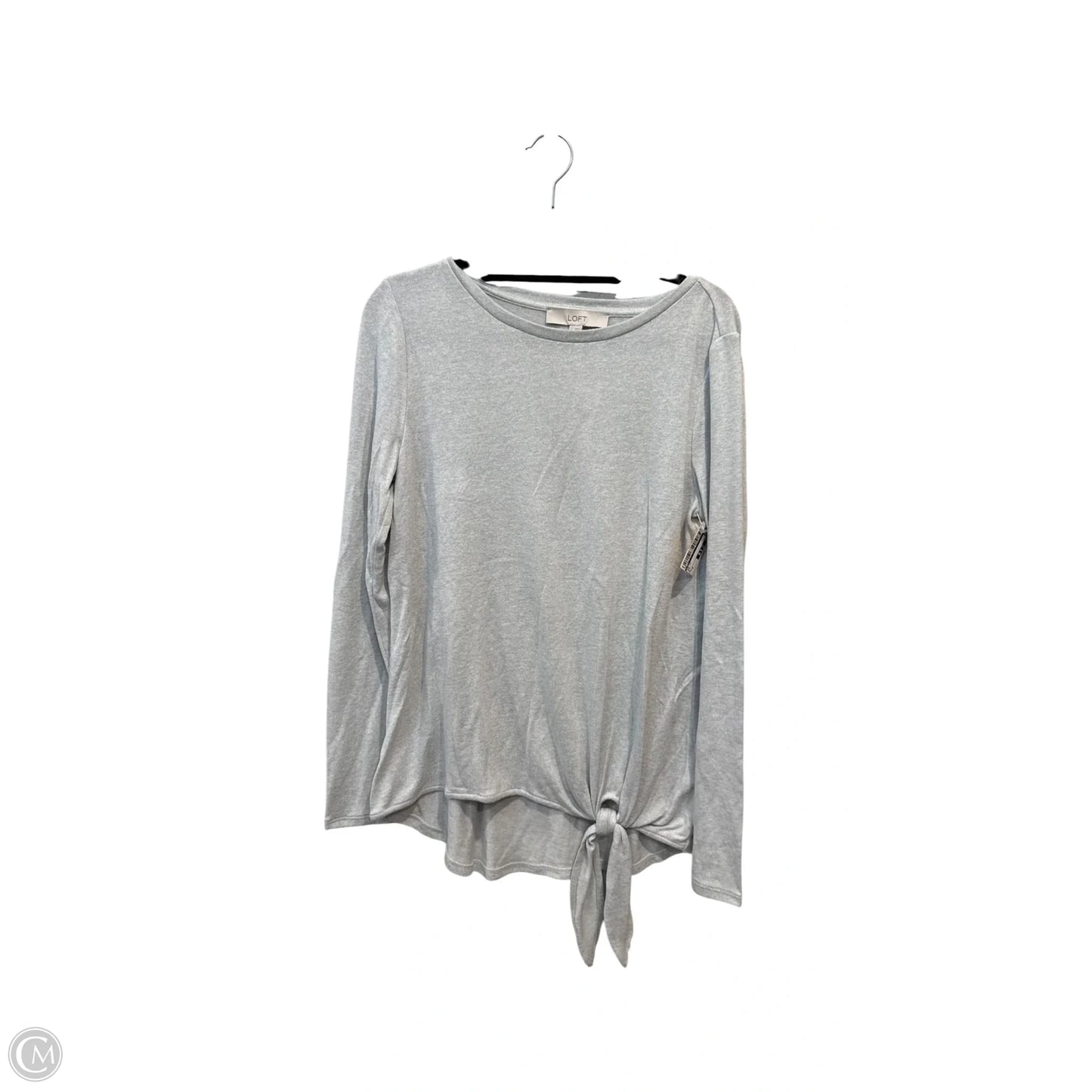 Top Long Sleeve By Loft In Grey, Size: S