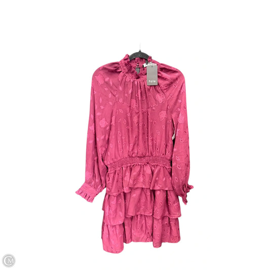 Dress Casual Short By Fate In Maroon, Size: L