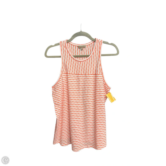 Top Sleeveless By Lilla P In Orange, Size: L