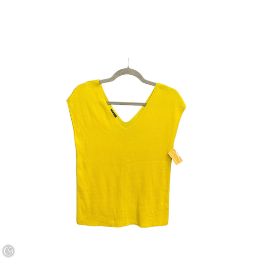Top Sleeveless By Talbots In Yellow, Size: S