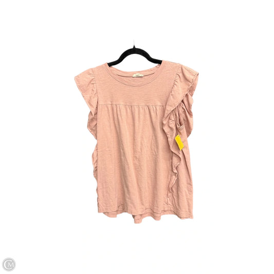 Top Sleeveless By Cotton Bleu In Pink, Size: M