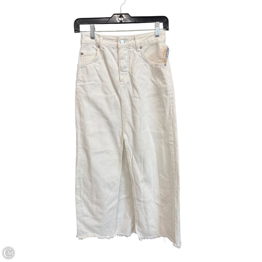 Skirt Maxi By Pilcro In White Denim, Size: 0