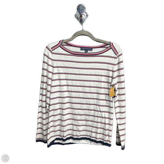 Top Long Sleeve By Tommy Hilfiger In Striped Pattern, Size: M