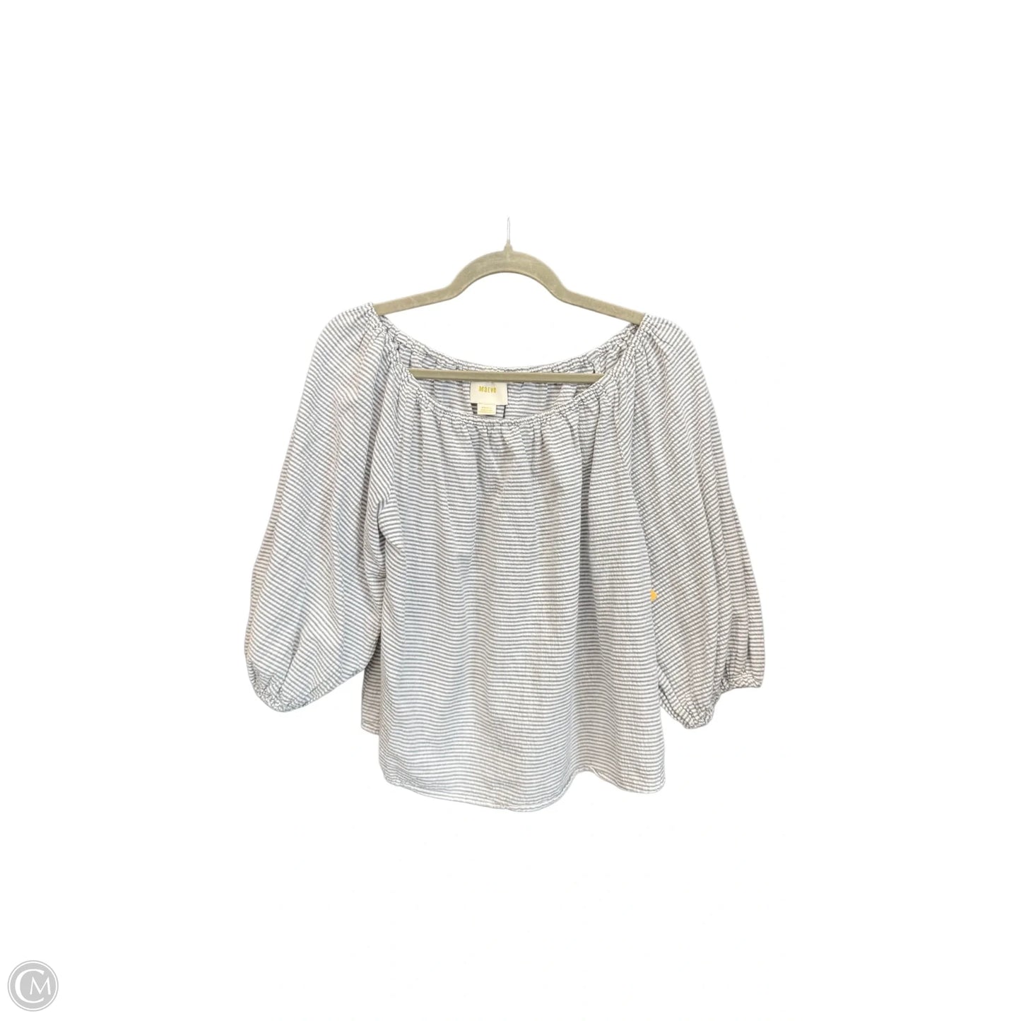 Top Short Sleeve By Maeve In Striped Pattern, Size: S