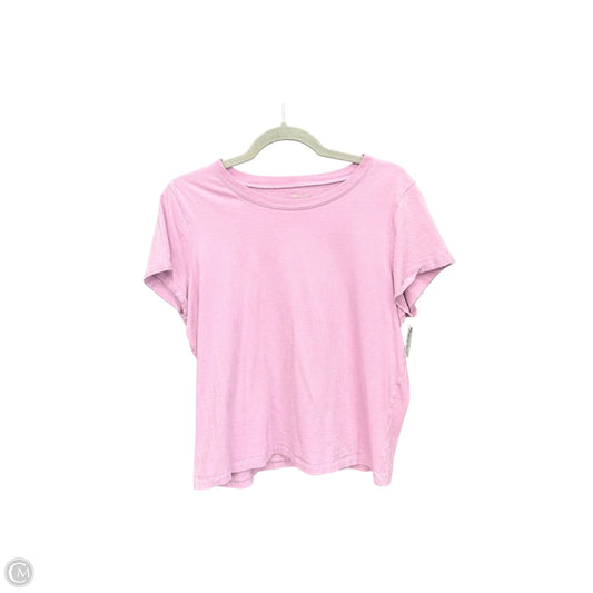 Top Short Sleeve By Madewell In Purple, Size: L