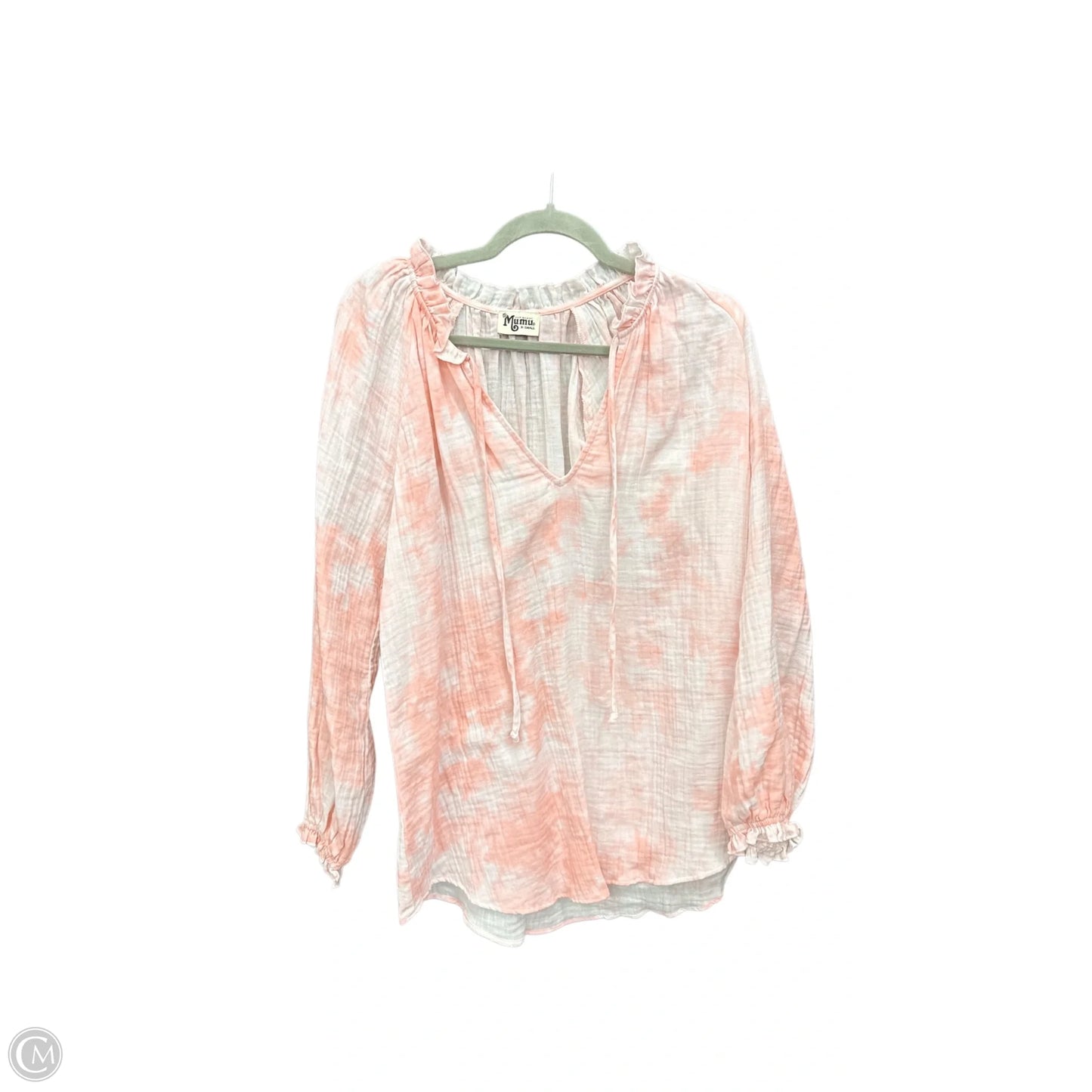 Top Long Sleeve By Mumu In Tie Dye Print, Size: Xs