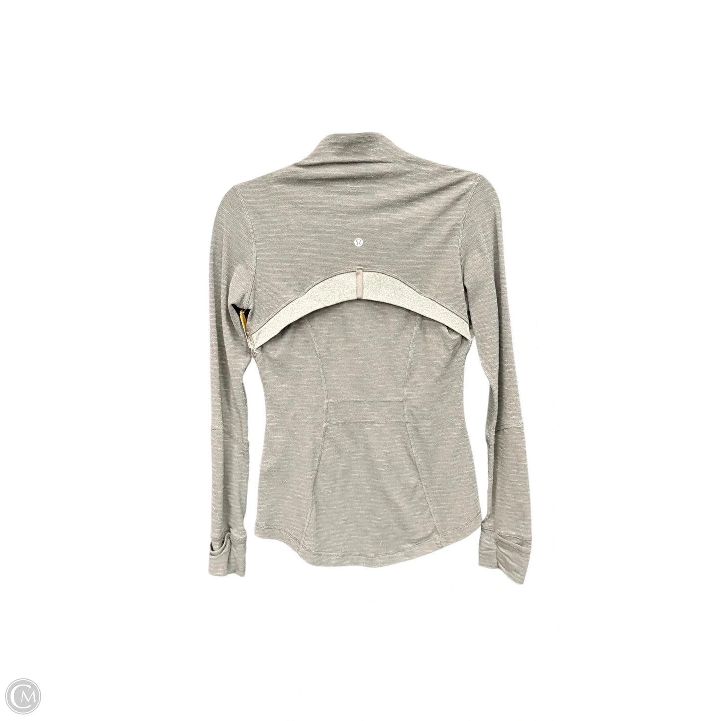 Athletic Jacket By Lululemon In Grey, Size: S