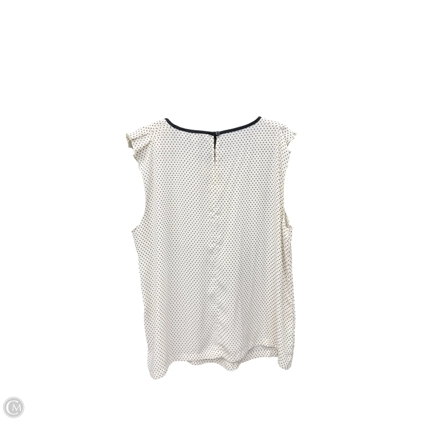 Top Short Sleeve By Loft In Polkadot Pattern, Size: Xl