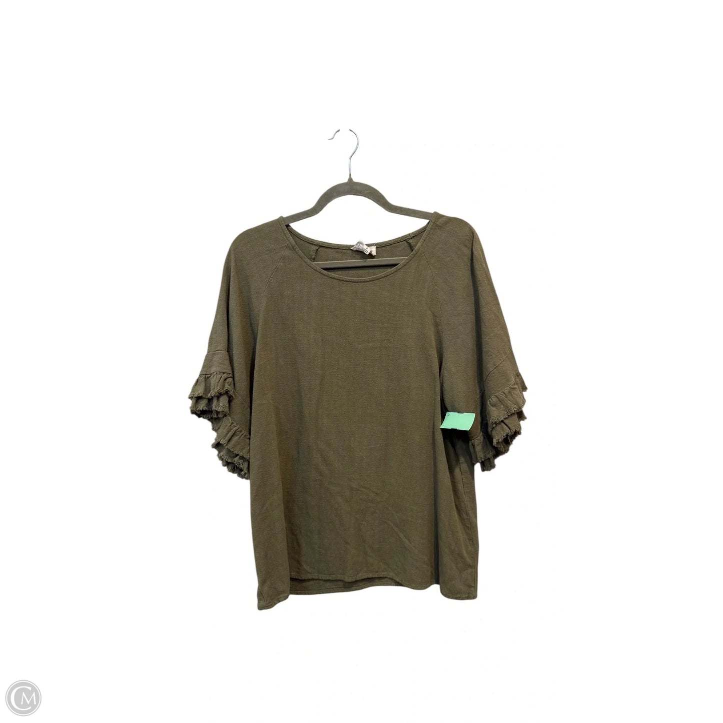 Top Short Sleeve By Bibi In Green, Size: S