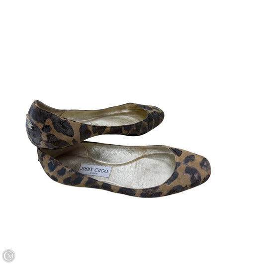 Shoes Luxury Designer By Jimmy Choo In Leopard Print, Size: 8