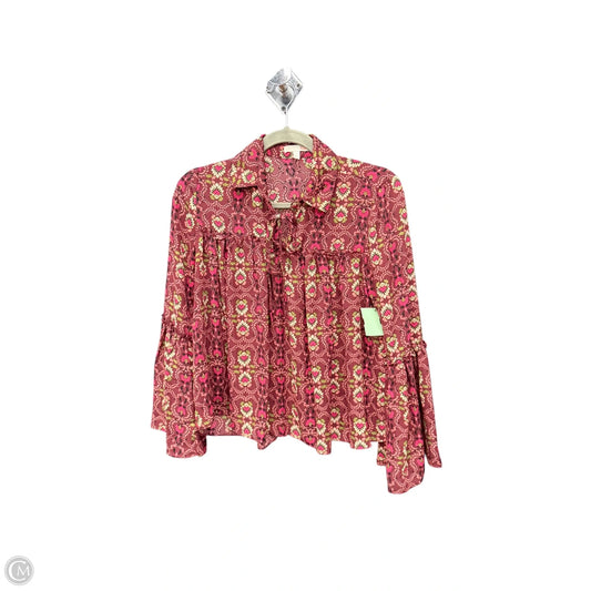 Top Long Sleeve By Gianni Bini In Floral Print, Size: S